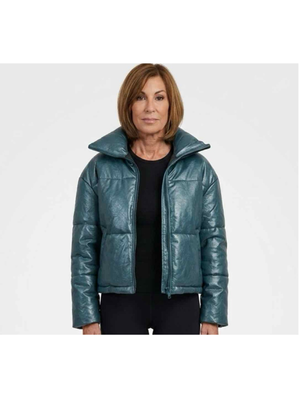 Apparis X Nuuly Billie Crinkle Vegan Leather Puffer Medium
